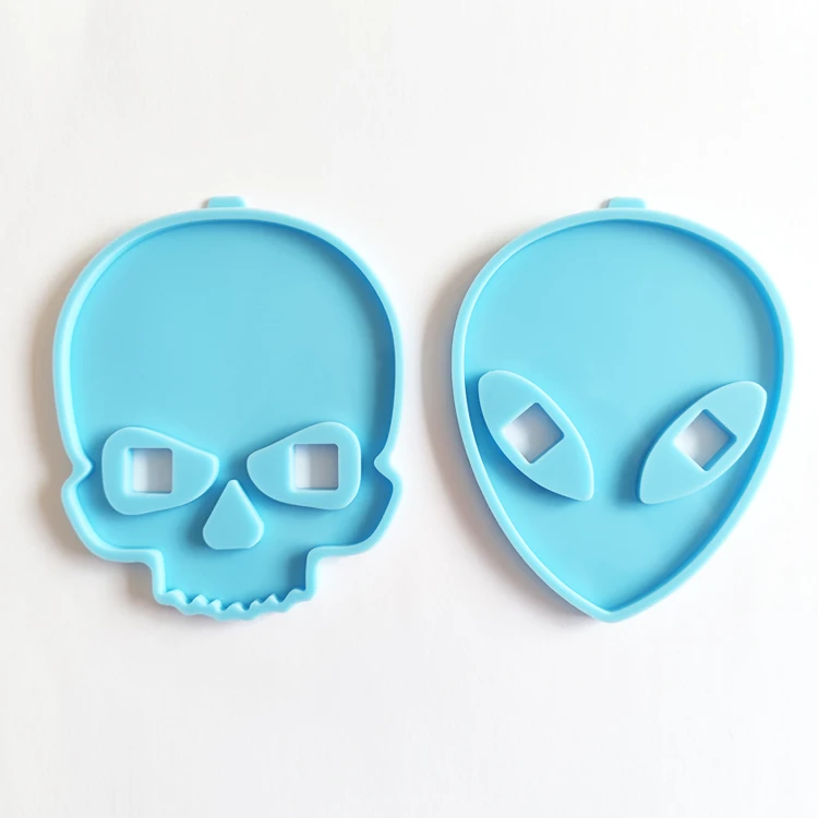 

H37 Alien silicone mold resin skulls mold DIY resin art silicone mold, Random