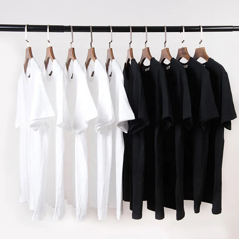

whosale custom High quality 180gsm 100% cotton white bulk t shirts
