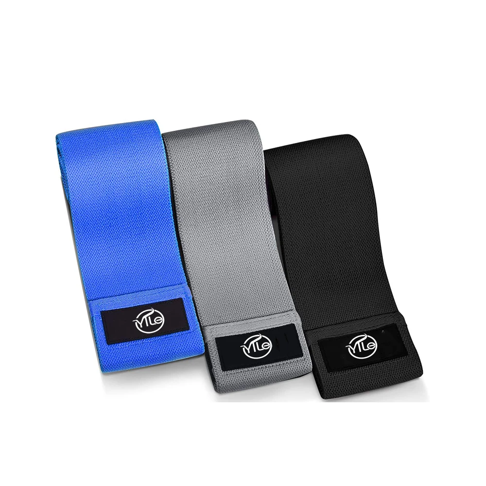

Women yoga pilates rubber high elastic gym exercise fabric hip circle band set non slip strech, Black/blue/green/yellow/red or custom