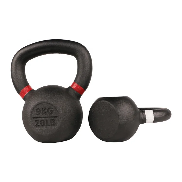 

OKPRO Gym Fitness Free Weight Grip Competitive Powder Coated Cast Iron Kettlebell, Custom color