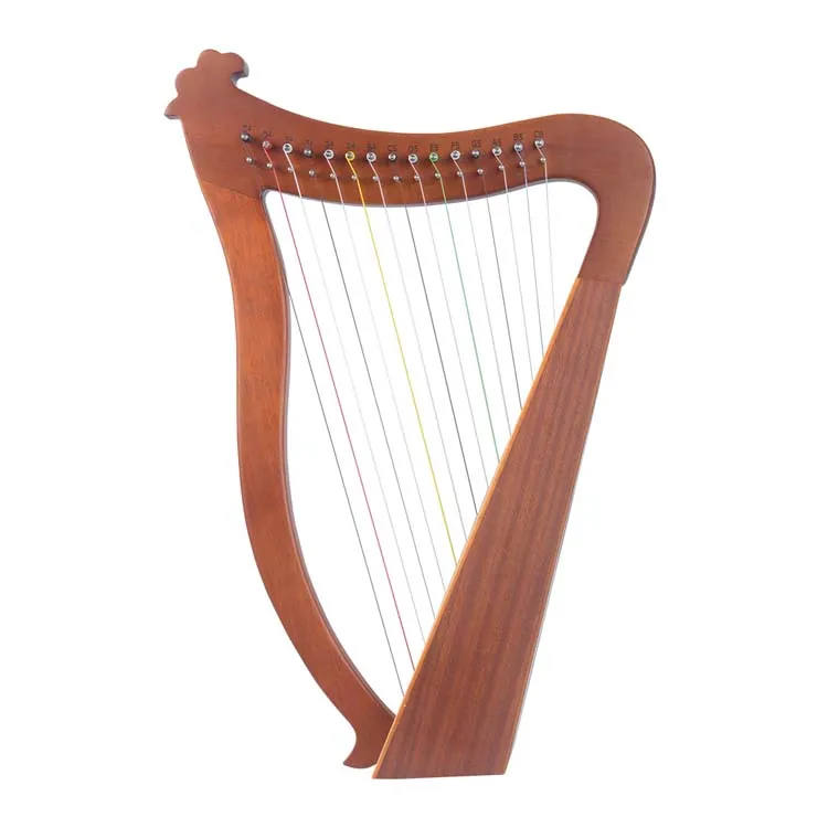 

Mahogany Lyre Harp Wholesale New Lever Harp Solid 15 Strings with Instruction Booklet, See pictures