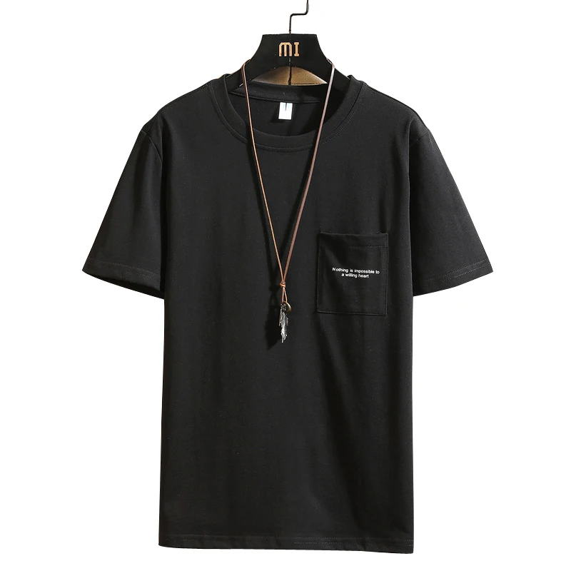 

China Wholesale Apparel Men Clothing, Men's Round-Neck Cotton T-shirts