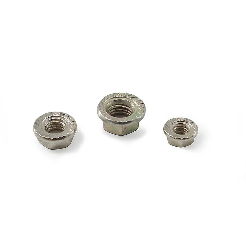 5166 High Strength M10   Alloy Steel Hex Flange Nut Matched with t Slot t Bolt M10 in Stainless Steel