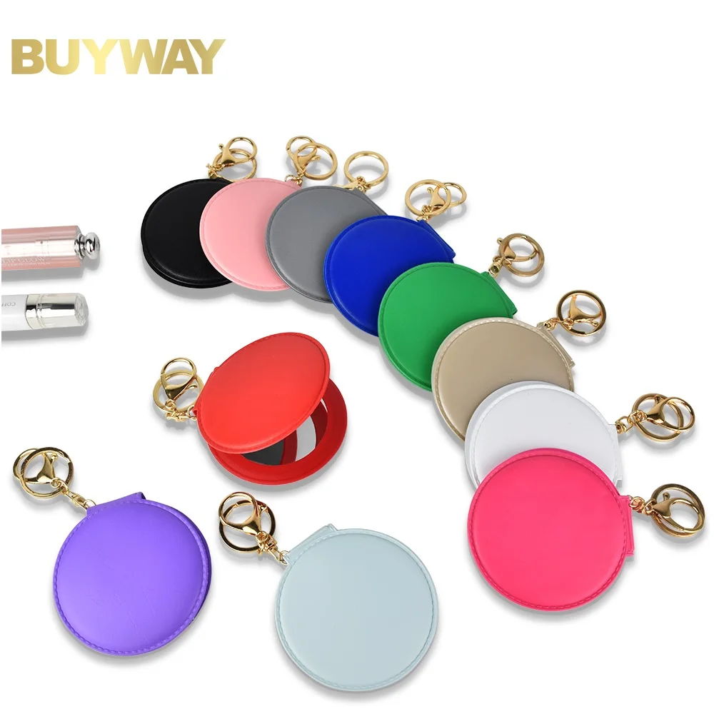 

Buyway New Goods Custom Round Mini Small Compact Makeup Pocket Mirror, 11 color