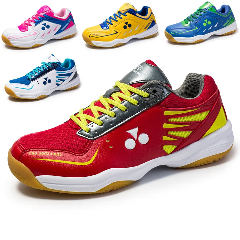 

Indoor Outdoor Rubber Adult Running Sneakers Shoes Non-slip Professional Badminton Sport Shoes For Men Women, Blue