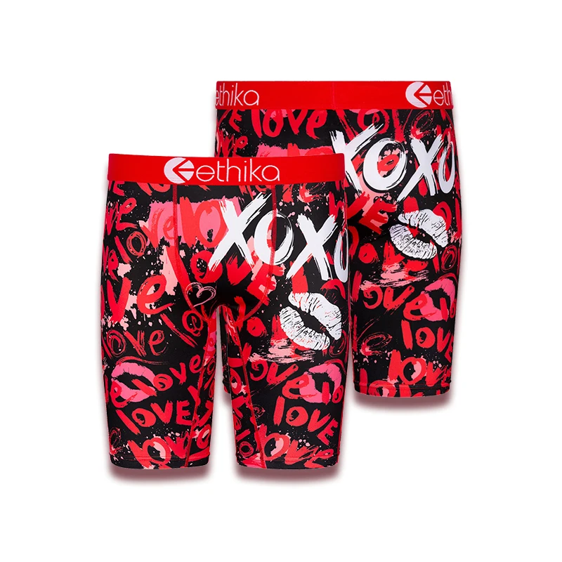 

Canton Hint Ethika 2021 new arrival Valentine's day comfortable men shorts boxer briefs plus size Ethika high quality underwear