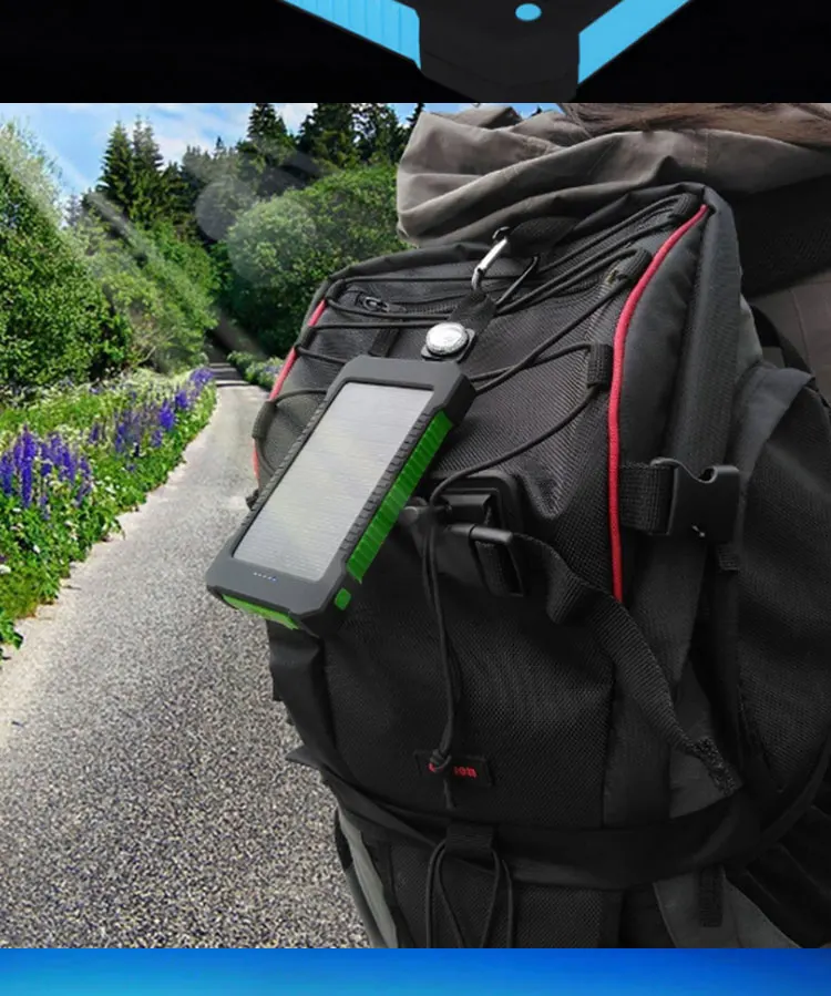 Custom Promotional New 20000mah Solar Charger Solar Power Bank - ANKUX.COM