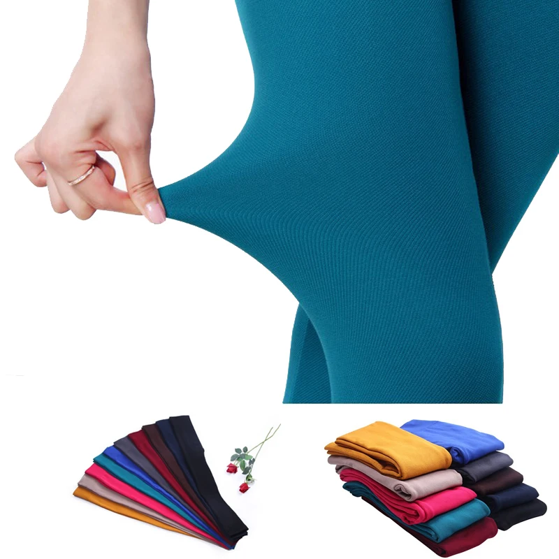 
custom color soild cheap ladies high waisted seamless fleece colorful winter leggings 