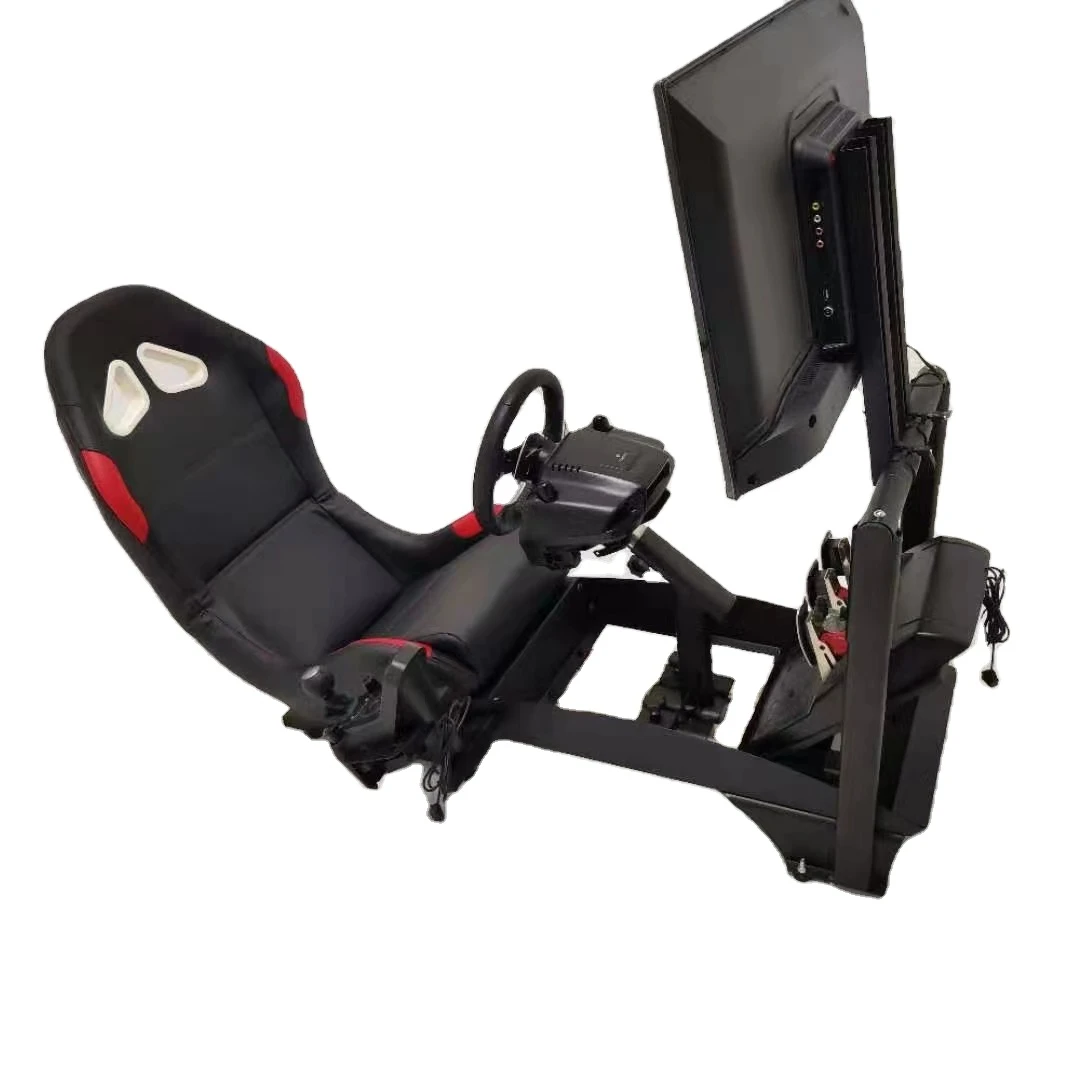 

Hot Sale OEM professional steel racing wheel stand PS4 gaming half racing cockpit automobile racing simulator cockpit, Customized