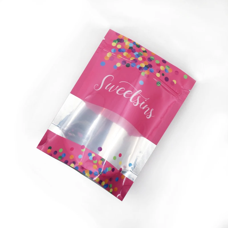 Wholesale Clear Plastic Candy Food Opp Bag Packing With Block Bottom