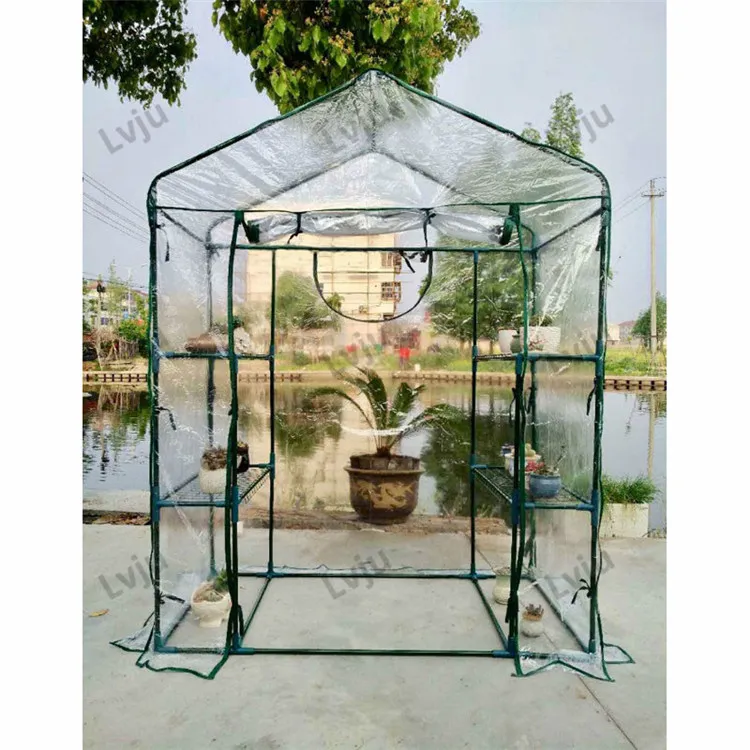 

Lvju Agricultural Garden Greenhouse 143x73x195cm Portable Clear PVC Greenhouse, Clear /custom