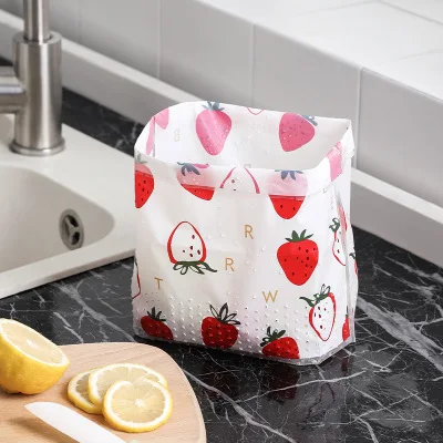 

Vertical Printing Garbage Bag Kitchen Dry And Wet Separation Drain Bag Sink Leftover Disposable Filter Mesh Bag Storage Bag