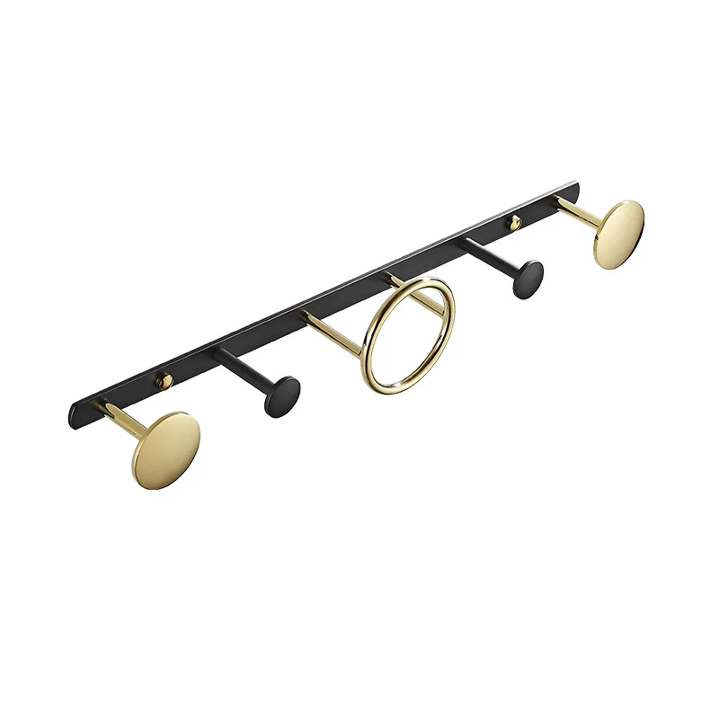 

Unique Wall Mounted Coat Rack with 5 Hooks Adhesive Heavy Duty Wall Hooks