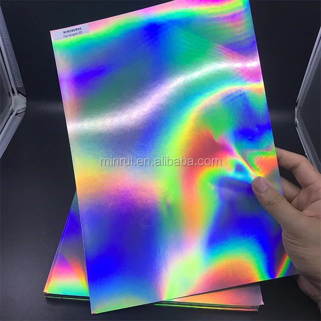 Promotion Minrui Plain Hologram Destructible Radium Paper Sheet