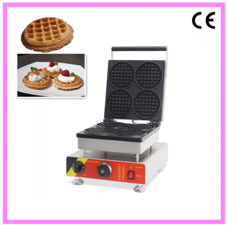 Bakery Belgian Waffle Machine Equipment Round Shape Waffle Maker Buy