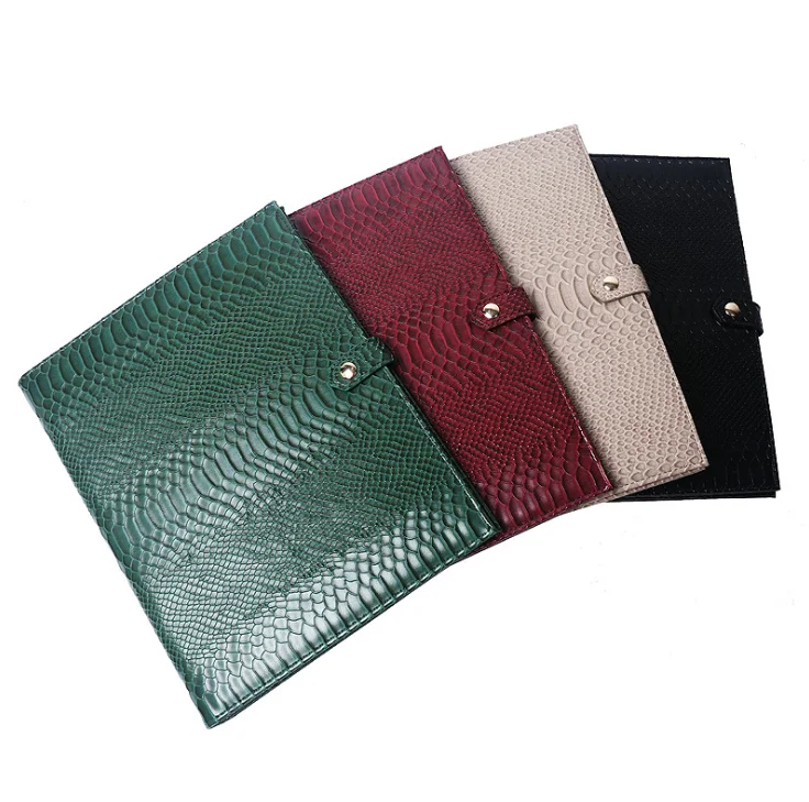 

A4 Size Snake PU Folder Bag Multi-functional documents Pouch Bag Information Envelope Bag