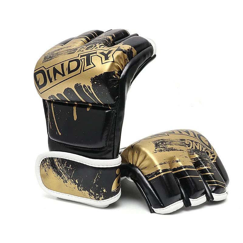 

MMA glove boxing leather scratch fingerless boxing support taekwondo boxing fighting Thai karate sparring taekwondo gloves