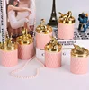 European creative ceramic plating ring storage cans wedding candy lovers gift jewelry box