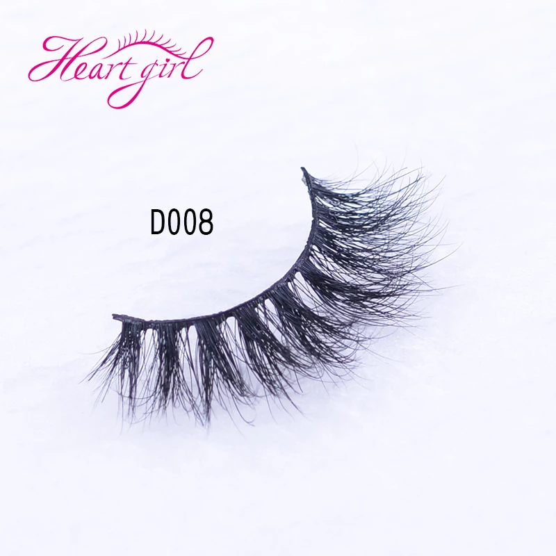 

Private Label Factory Price 3D Real Mink Fur Strip Eyelashes, Natural black
