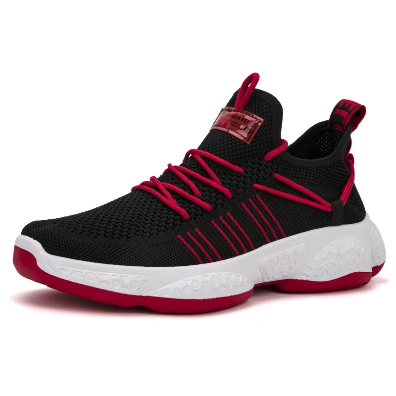 

Men Fashion Sneakers Breathable Running Shoes Outdoor Mesh Knit Sneakers