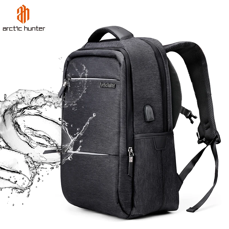 

Trends 2020 Arctic Hunter OEM ODM Custom Mens Women Durable USB Charging Waterproof Business Laptop Backpack, Black