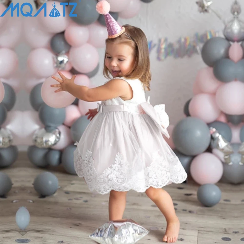 

MQATZ Children Clothes Newborn Baby Girl Dresses Party Frocks kids 1year toddler Flower Girls Dress L1911XZ