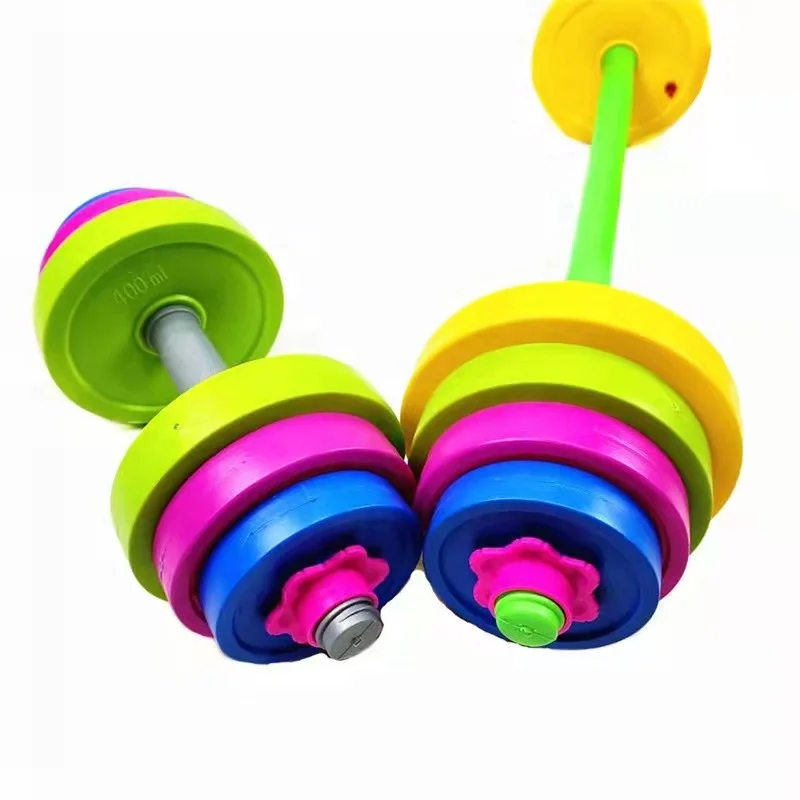 

OEM Adjustable Weights Children Barbell Set Kids Dumbbell Set, Yellow, green, pink, blue