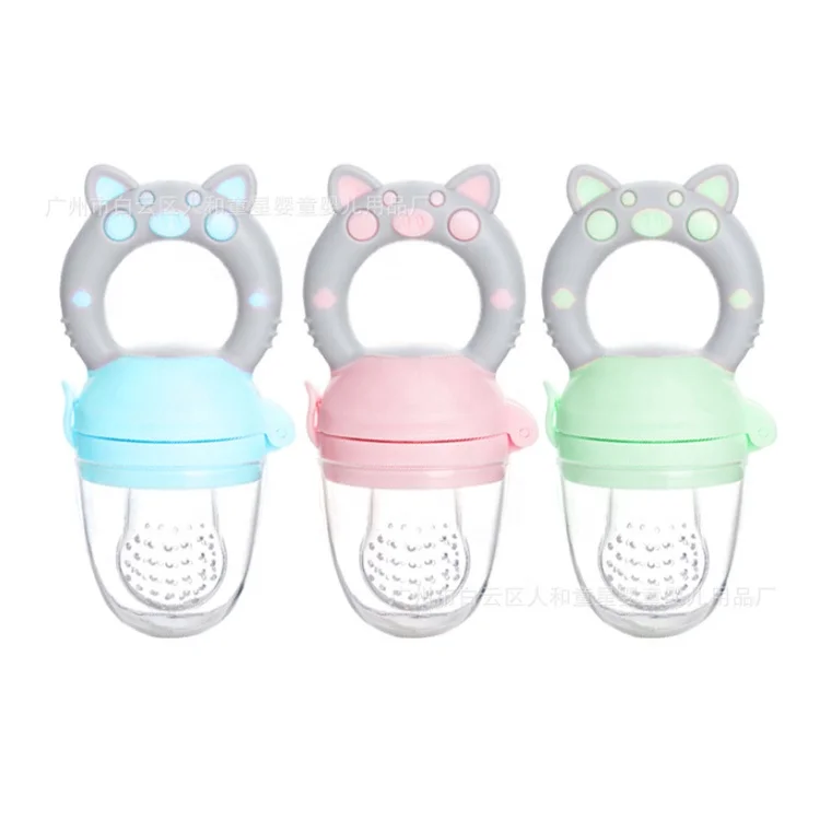 

Food-Grade BPA Free Silicone Baby Pacifier for Kids, Food Fresh Fruit Feeder Pacifier Silicone, Pink