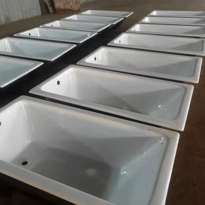 Us Market Standard Size Builtin Cast Iron Bathtub For Home Decoration