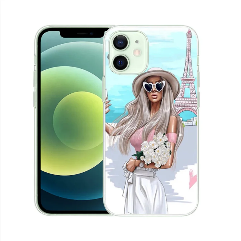 

European and American people woman girl Phone Case for iPhone 11 case XR 11 Pro Max X XS Max,for iPhone 11 pro case for ladies, Multiple colors