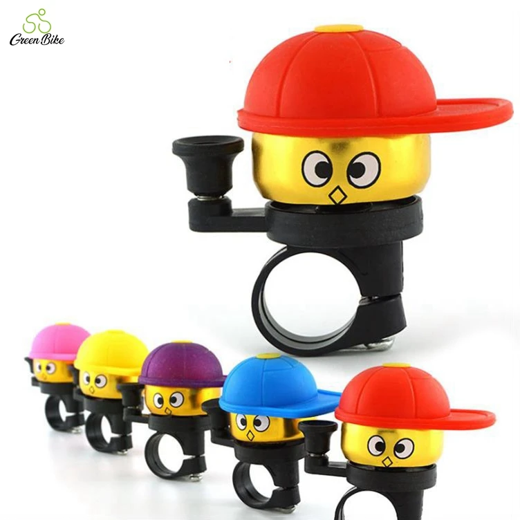 

Children Bicycle Cartoon Equipment Bell Ring Cute Cycling Cartoon Small Boy Mini Horn Bike Accessories bell bicycle, Red/blue/yellow/purple/pink