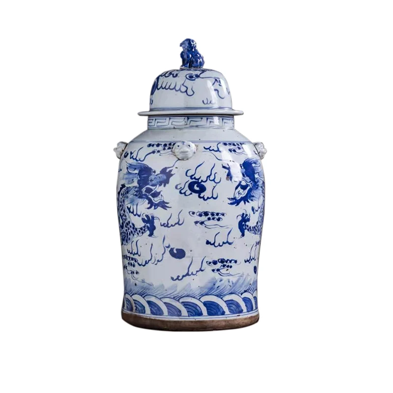

Ceramic Flower Vases Home Decoration China blue and White jar old Decor Chinese Style LIVING Packing antique Color Design