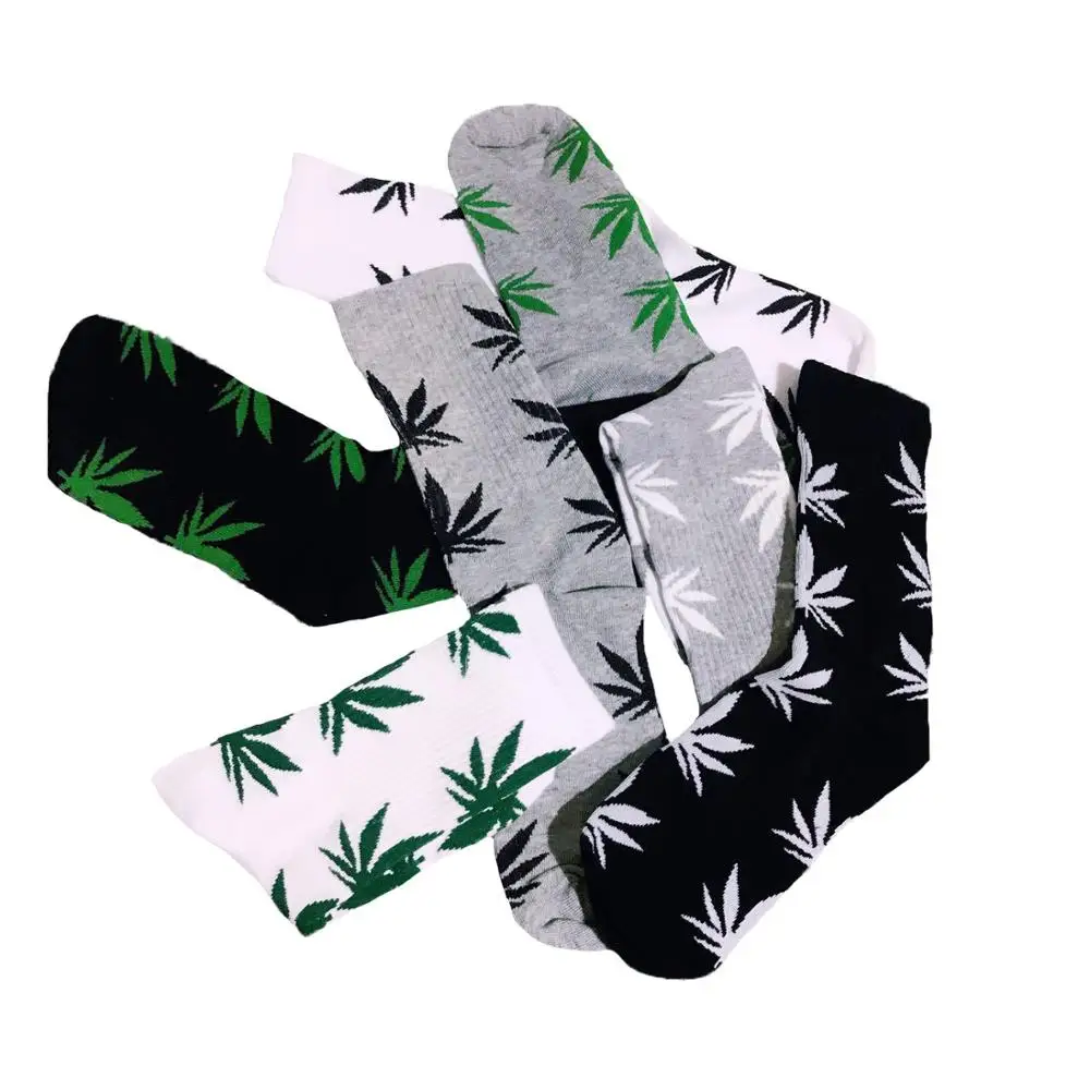 

Factory spot wholesale men Maple Leaf ankle socks Cotton Hiphop Style Weed Socks, Picture shown