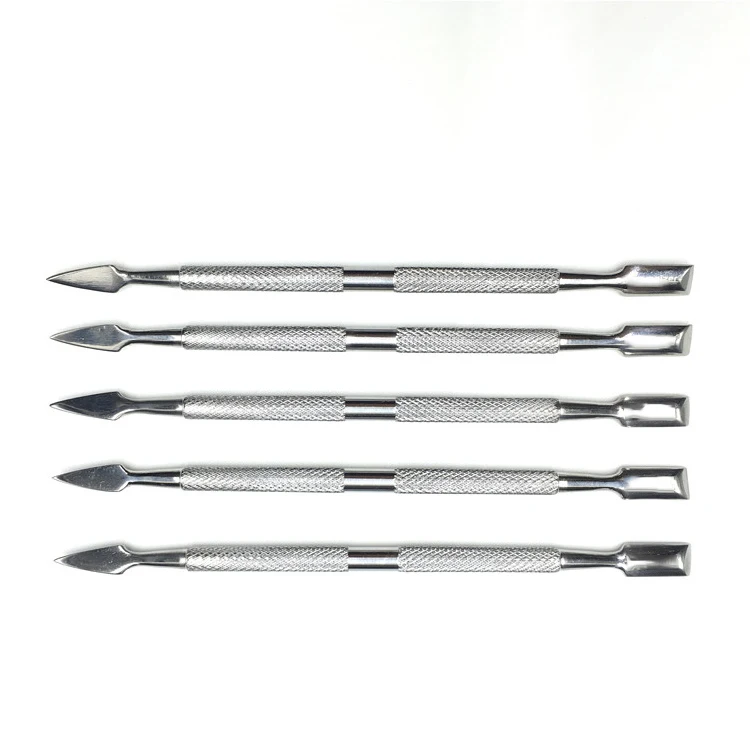 Wholesale Stainless Steel Metal Cuticle Pusher With Secure Grip Buy