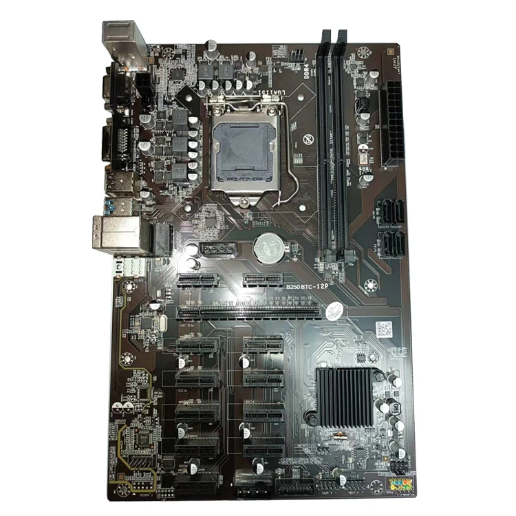 

Hot Selling 12 Graphics Cards 12 GPU motherboard B250B V1.0 12P 1X with Intel B250 Chipset