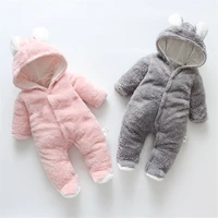 

Wholesale OEM winter thicken fleece fur baby soft cotton clothes romper