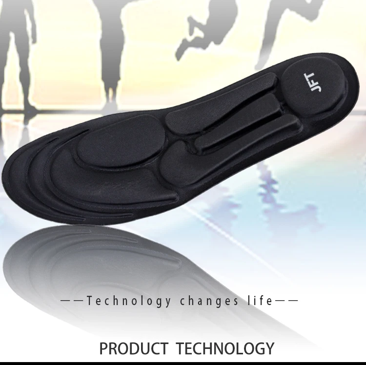 

air cushion magnetic acupuncture insoles silicone insoles for shoes medicated shoes insole for diabetic shoes, Black /gray