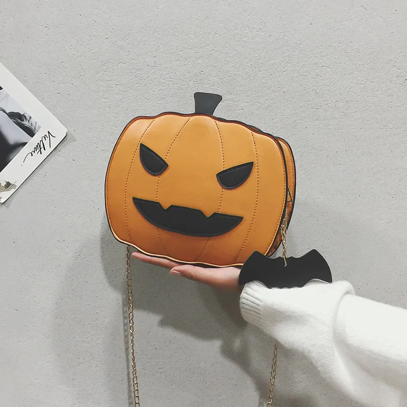 

Fashion Halloween Pumpkin Shaped Crossbody Purses Bags Designer Handbags Famous Brands Luxury Purses for Women 2021 Handbags