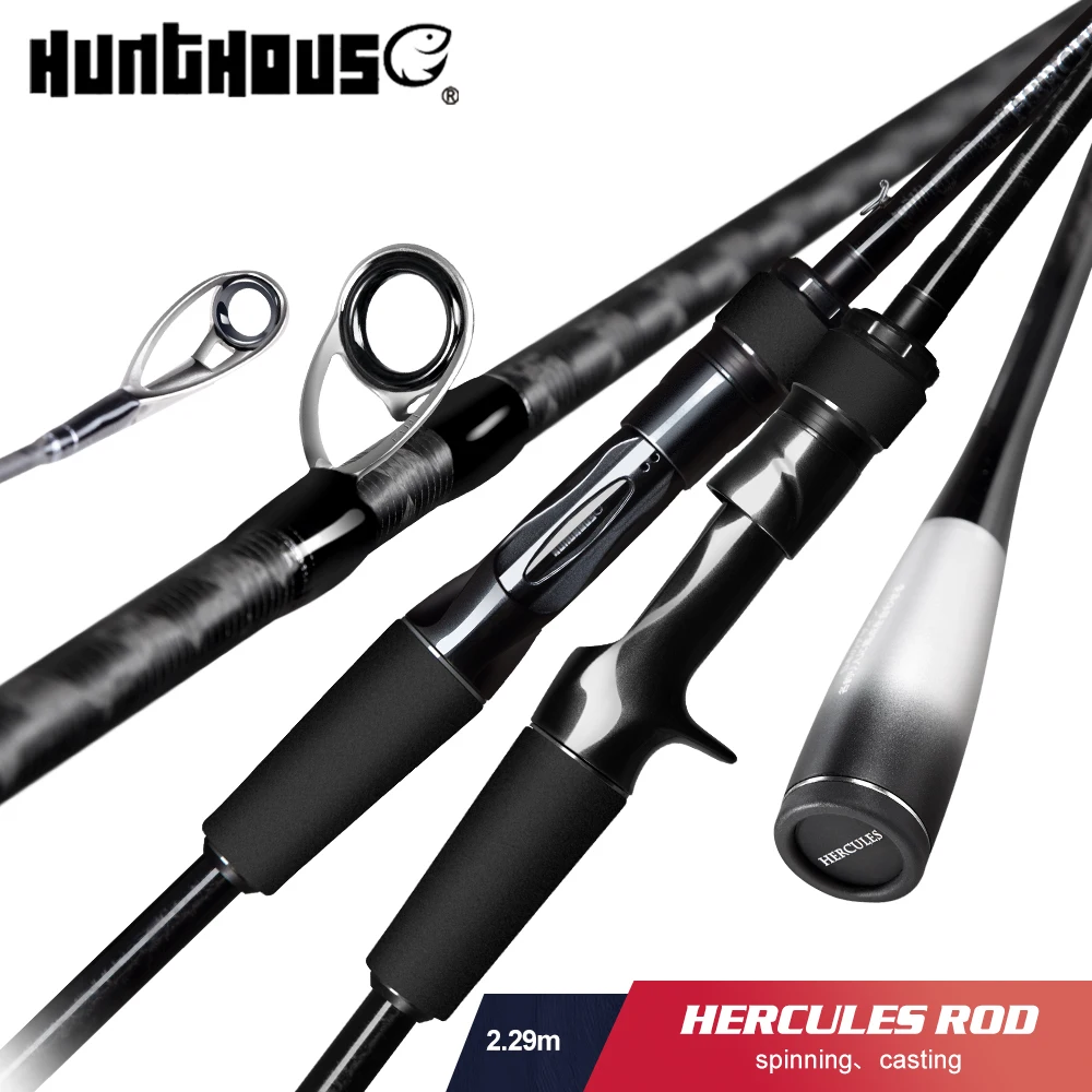 

hunthouse New product fish rod 2.29m Spinning casting 2 Section fishing rod