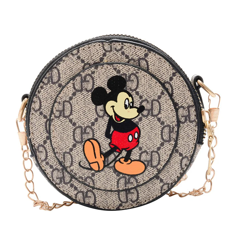 

Mickey Korean style simple fashion shoulder bag small round bag shoulder crossbody cute princess little girl coin purse