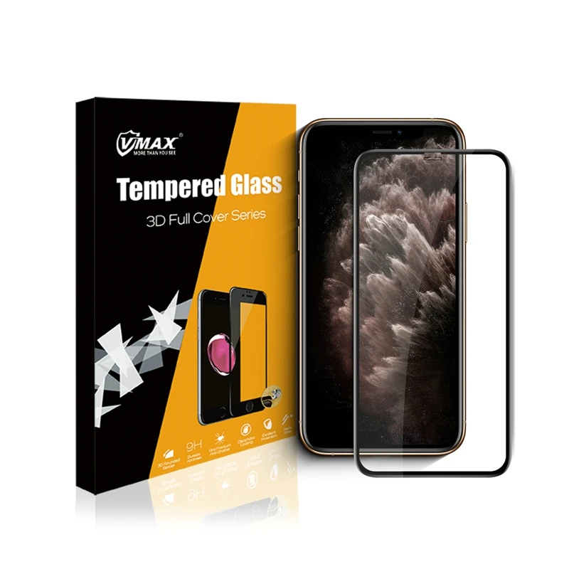 

Custom Packaging Support 5D Curved Full Coverage Tempered Glass For IPhone X XS XR 11 Pro Max Guard Screen