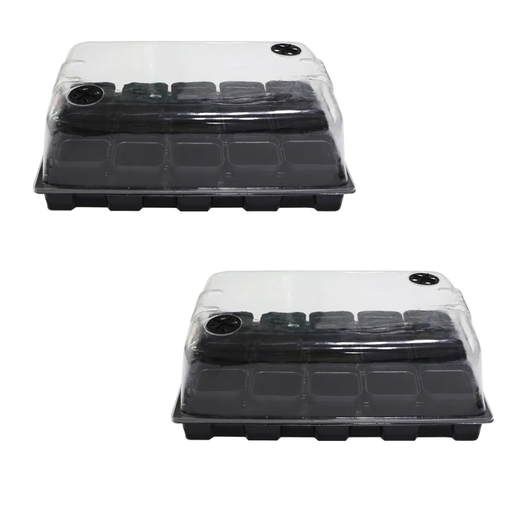 

EDK LED arden home injection molded irrigation flat flower pots adenium nursery sprouting lid plastic deep tray