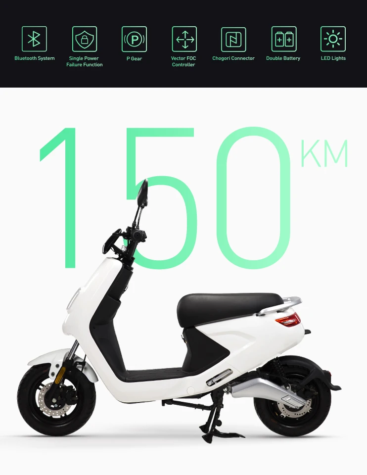 long range electric moped