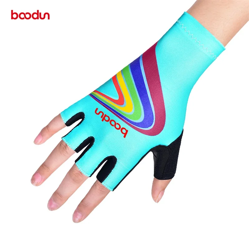 

OED&ODM kid popular summer cycling gloves with longer cuffs riding racing gloves, Black, pink , blue