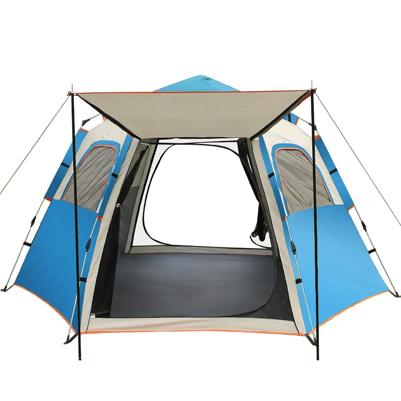 Liquid Bomb Bracket System Automatic Quick Opening Rainproof Sun protection Outdoor Multipurpose Hexagonal Dome Tent