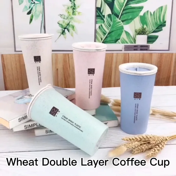 Eco Friendly Custom Logo Biodegradable Mug Reusable Travel Wheat Straw Coffee Cup Buy Wheat