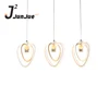 Minimalist decoration aluminum metal acrylic white dome track light pendant