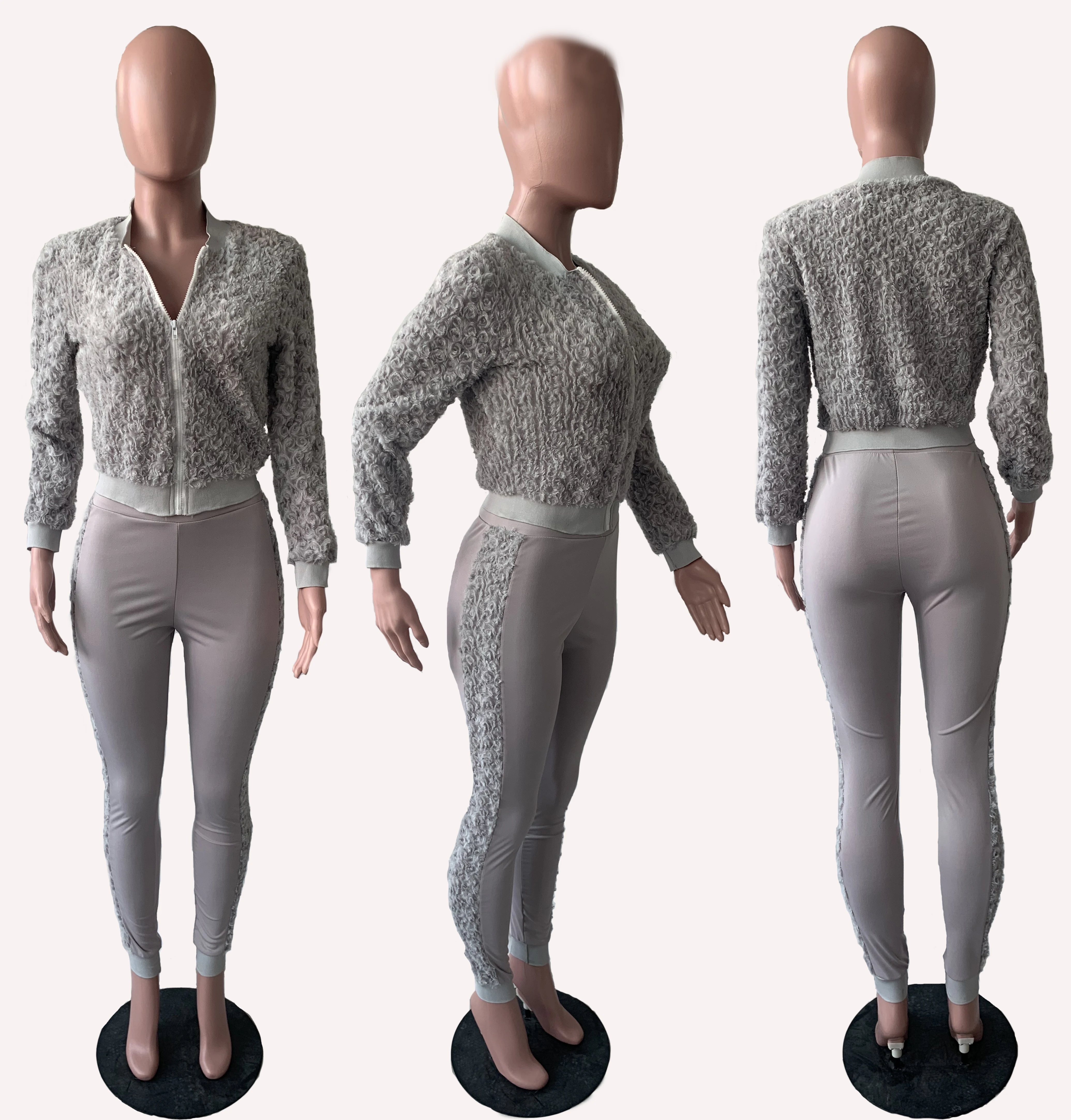 

Custom print oem basic plain full arm 2 piece pants