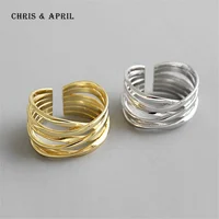 

multiple layers winding gold vermeil ring