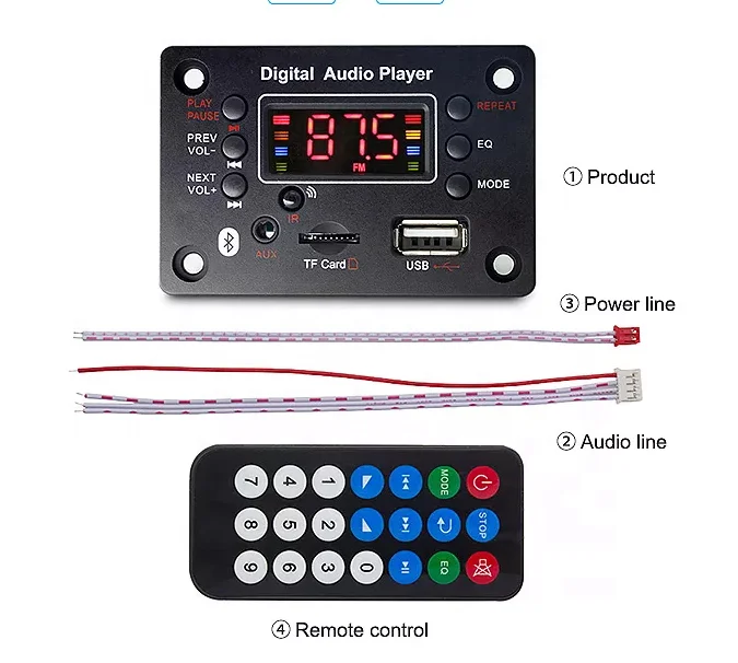 

Tf Card U Disk Mp3 Format Usb Sd Player Decoder BLUE TOOTH Module